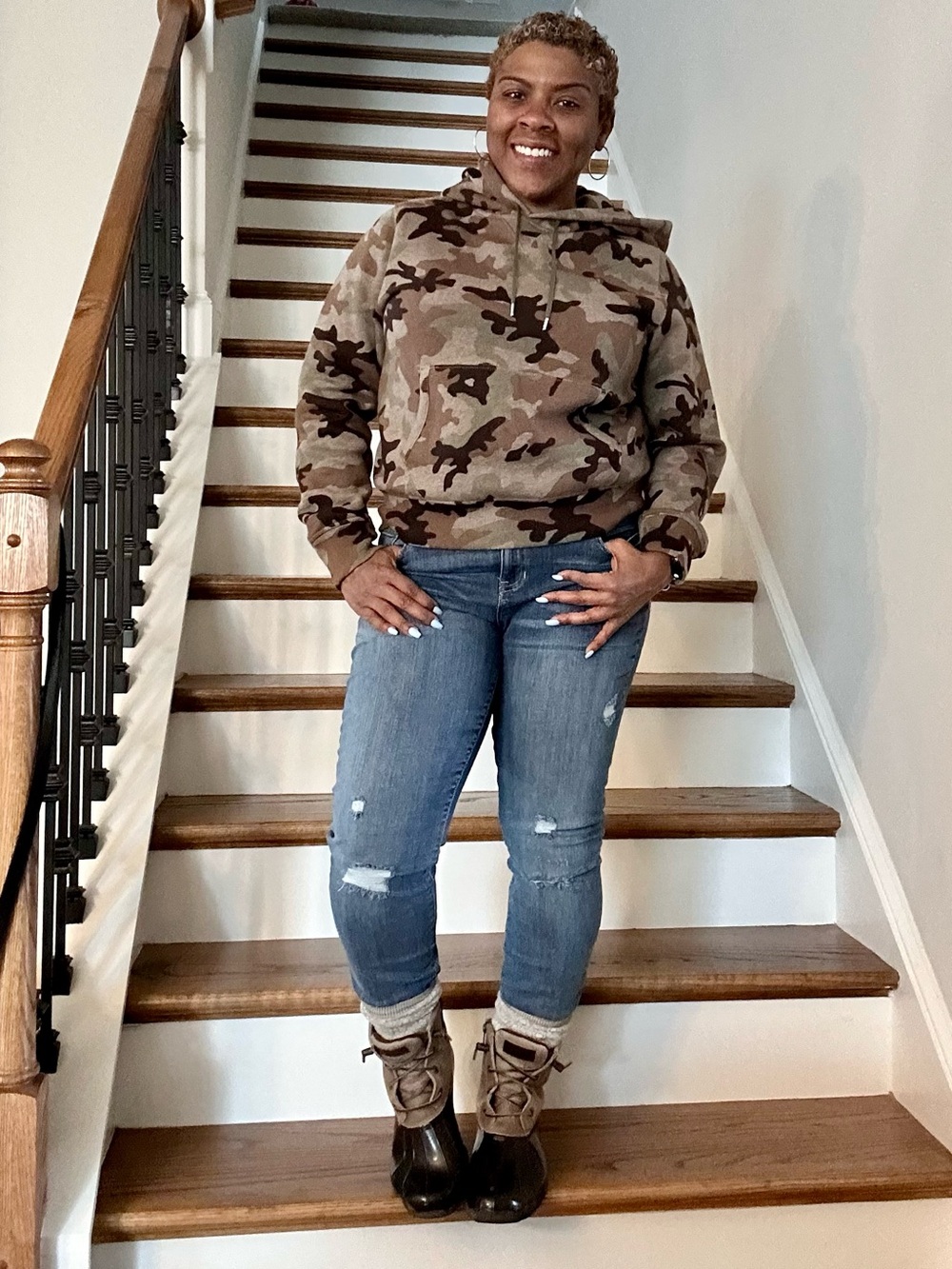 Polo Camouflage Pullover Hoodie